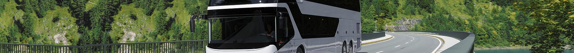 Туристический автобус Neoplan с камерами вместо зеркал