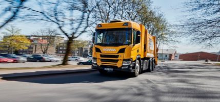 Scania выпустила первый в Швеции мусоровоз, работающий на водородных топливных элементах