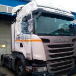 Кузовной ремонт грузовика Scania (Скания) до ремонта